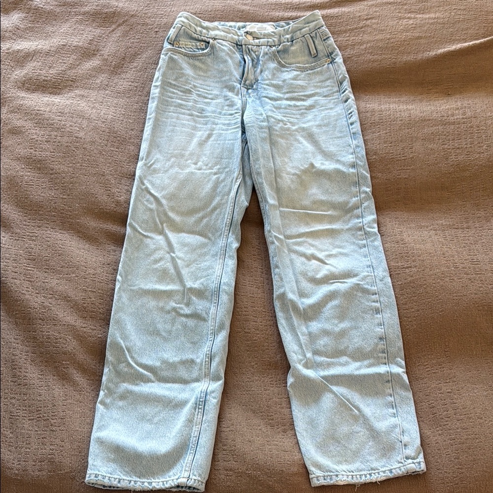 Good American x Zara Bootcut Light Denim Jean